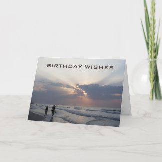 BEACH BIRTHDAY WENSEN VOOR DE BESTE TOT NU TOE FEESTDAGEN KAART
