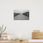 Beach Black and White Photo Print (Keuken)