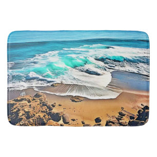 Beach Bliss: Ocean Uitzicht Badmat
