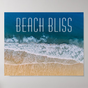Beach Bliss Palm Coast Tropical Dream Custom Text Poster