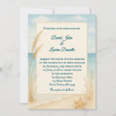 Beach Bliss Photo Wedding Invitation (Devant)