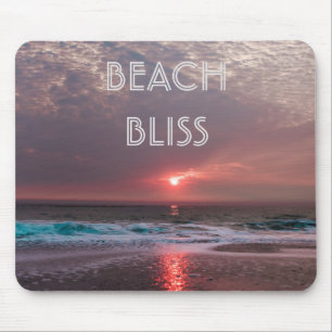 Beach Bliss Tropical Paradise Sunset Editable Muismat