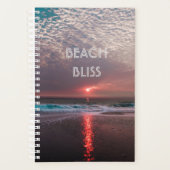 Beach Bliss Tropical Paradise Sunset Editable Planner (Voorkant)