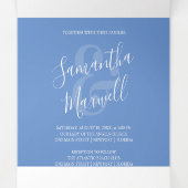 Beach Blue Crab Drieluik Uitnodiging (Binnenkant midden)