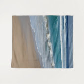 Beach Blue Ocean Waves Wandkleed (Voorkant (horizontaal))