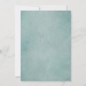 Beach Blue Ocean Waves Weddenschap Save The Date (Achterkant)