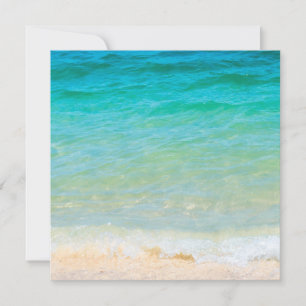 Beach Blue Sea Waves Modèle de bord de mer de sabl