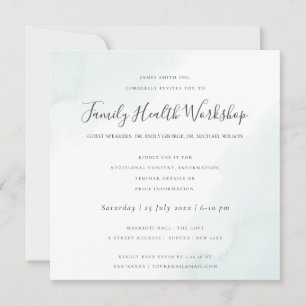 BEACH BLUE WATERVERF BRUSH STROKE WORKSHOP EVAL KAART