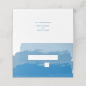 Beach Blue Waterverf Weduwkaart (Buitenkant ongevouwen)