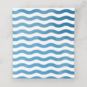 Beach Blue Waterverf Weduwkaart (Binnenkant ongevouwen)