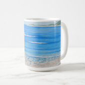 Beach Blue Waves Australische acryl schilderij Koffiemok (Voorkant rechts)