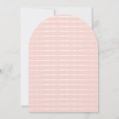 Beach Blush Palm Tree Destination Invitation Kaart (Achterkant)