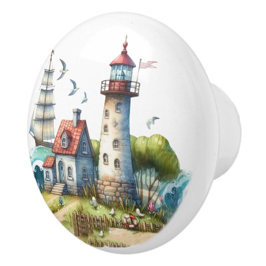 Beach Blvd. Boutons en céramique de plage (Droite)