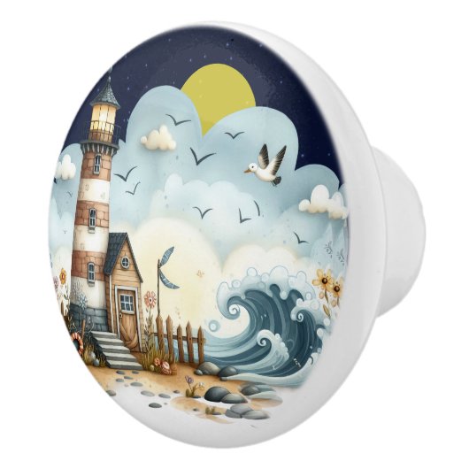 Beach Blvd. Boutons en céramique de plage (Droite)