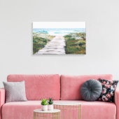 Beach Boardwalk Canvas Afdrukken (Insitu (Woonkamer))