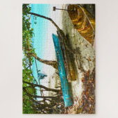 Beach Boats Jamaïque. Jigsaw Puzzle (Vertical)