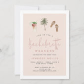 Beach Boho Bachelorette Weekend Itinerary & Kaart (Voorkant)