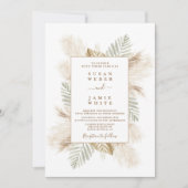 Beach Boho bruiloft Uitnodiging (Voorkant)