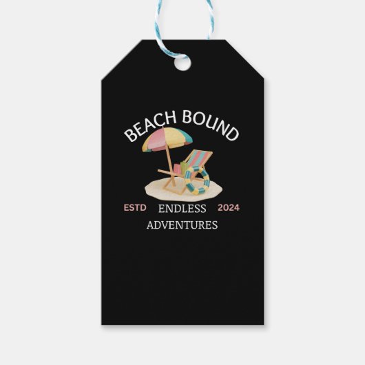 Beach Bond Cadeaulabel (Voorkant)