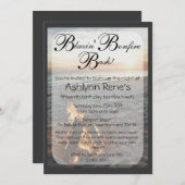 Beach Bonfire Invitation Kaart (Voorkant / Achterkant)