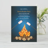 Beach Bonfire Kaart (Staand voorkant)