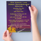 Beach Bonfire Party Flyer (Hand)