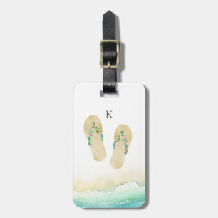 Beach Botanische Teenslippers Monogram Bagagelabel