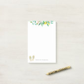 Beach Botanische Teenslippers Post-it® Notes (Op bureau)