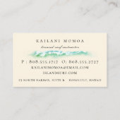 Beach Botanische Teenslippers Visitekaartje (Achterkant)