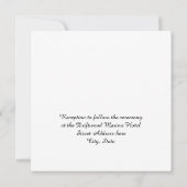 Beach Bottle Weddenschap Kaart (Achterkant)