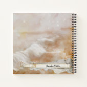 Beach Bottle Weddenschap Plans Spiral notebook Notitieboek (Achterkant)