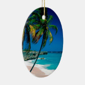 Beach Bottom Bay Barbados Keramisch Ornament (Rechts)