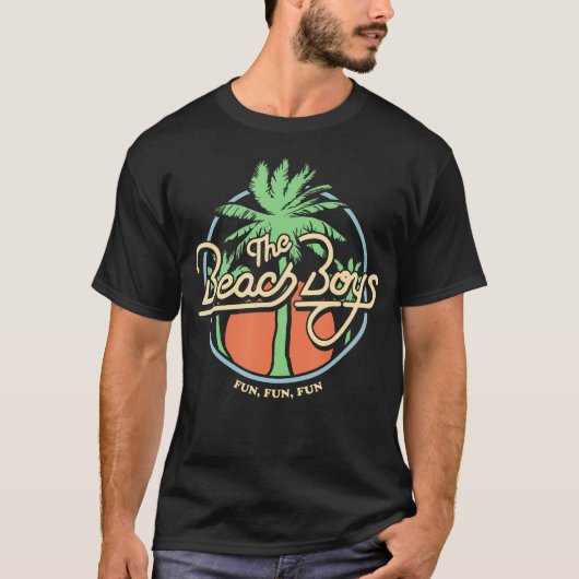 Beach Boys Fun Fun Fun Palm Tree T-shirt (Voorkant)