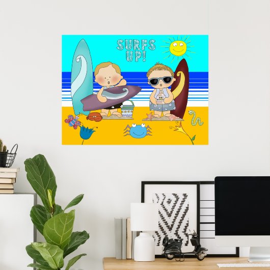 Beach Boys Kinderen Poster (Thuiskantoor)