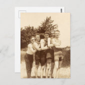 Beach Boys van 1900 Briefkaart (Voorkant / Achterkant)
