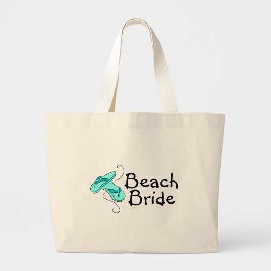 Beach Bride (Beach Wedding) Grote Tote Bag (Voorkant)
