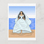 Beach Bride Briefkaart (Voorkant)