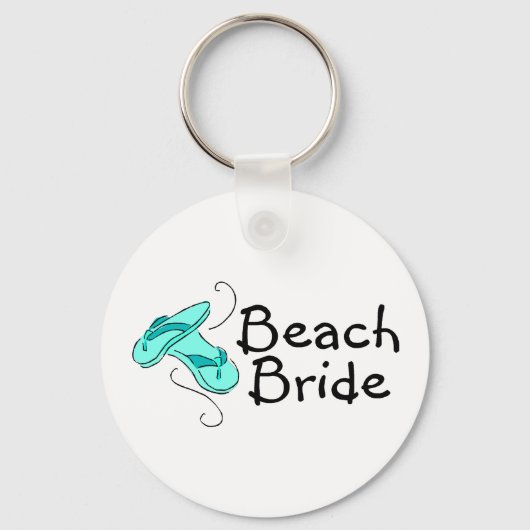 Beach Bride (Teenslippers) Sleutelhanger (Voorkant)