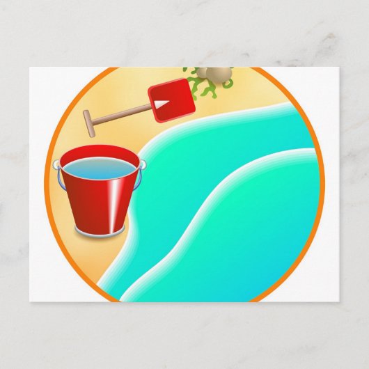 Beach Briefkaart (Voorkant)