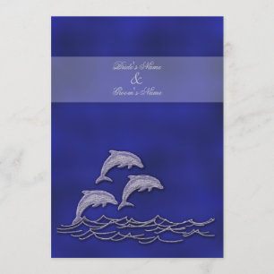 Beach bruiloft elegant party-thema kaart