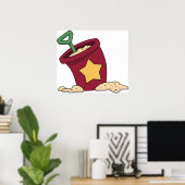 Beach Bucket and Shovel Poster (Thuiskantoor)
