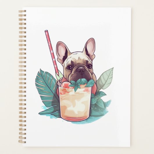 Beach Buddies: Frenchie Fizz Planner (Voorkant)