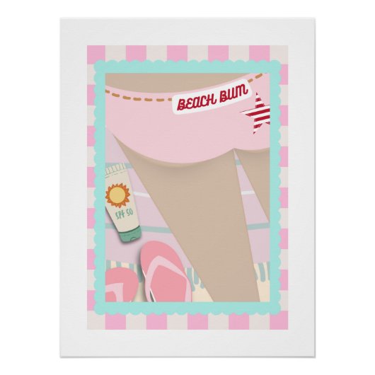Beach Bum Border 2 Poster Perfect Poster (Voorkant)