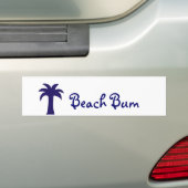 Beach Bum bumper sticker (Op auto)