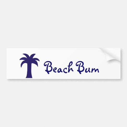 Beach Bum bumper sticker (Voorkant)
