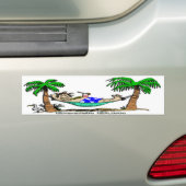 Beach Bum Bumpersticker (Op auto)