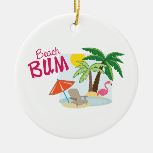 Beach Bum Keramisch Ornament