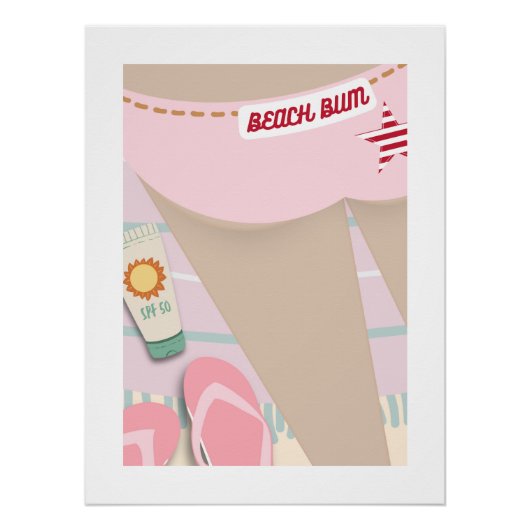 Beach Bum Poster Perfect Poster (Voorkant)