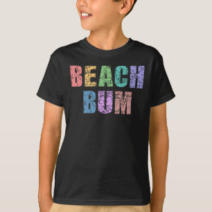 BEACH BUM-Retro  Distress Beach Bum T-shirt