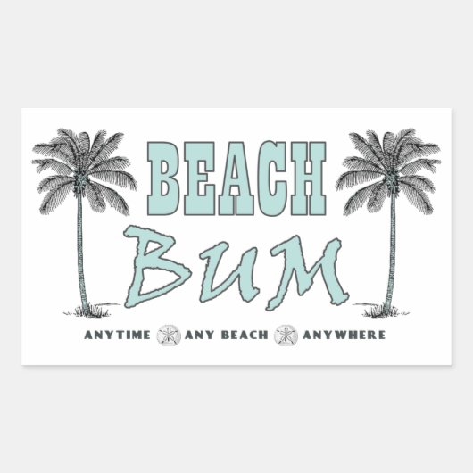 Beach Bum Stickers (Voorkant)